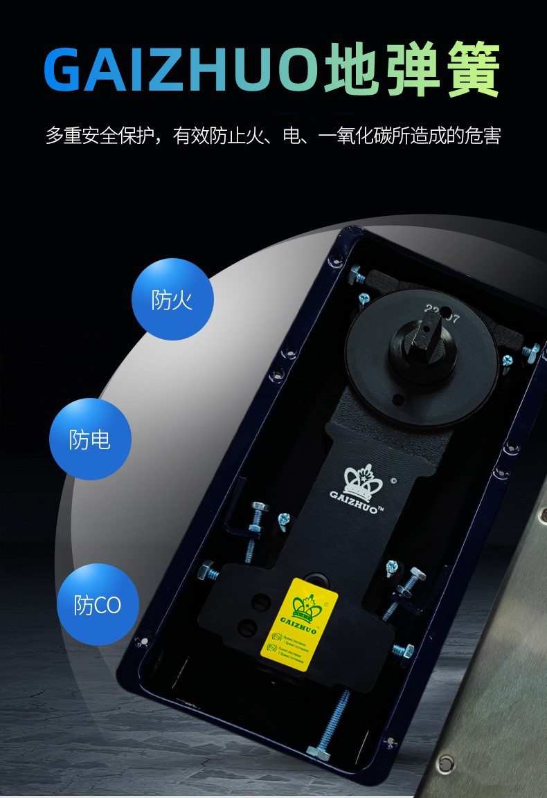 N-222鋁合金玻璃地彈簧門配件